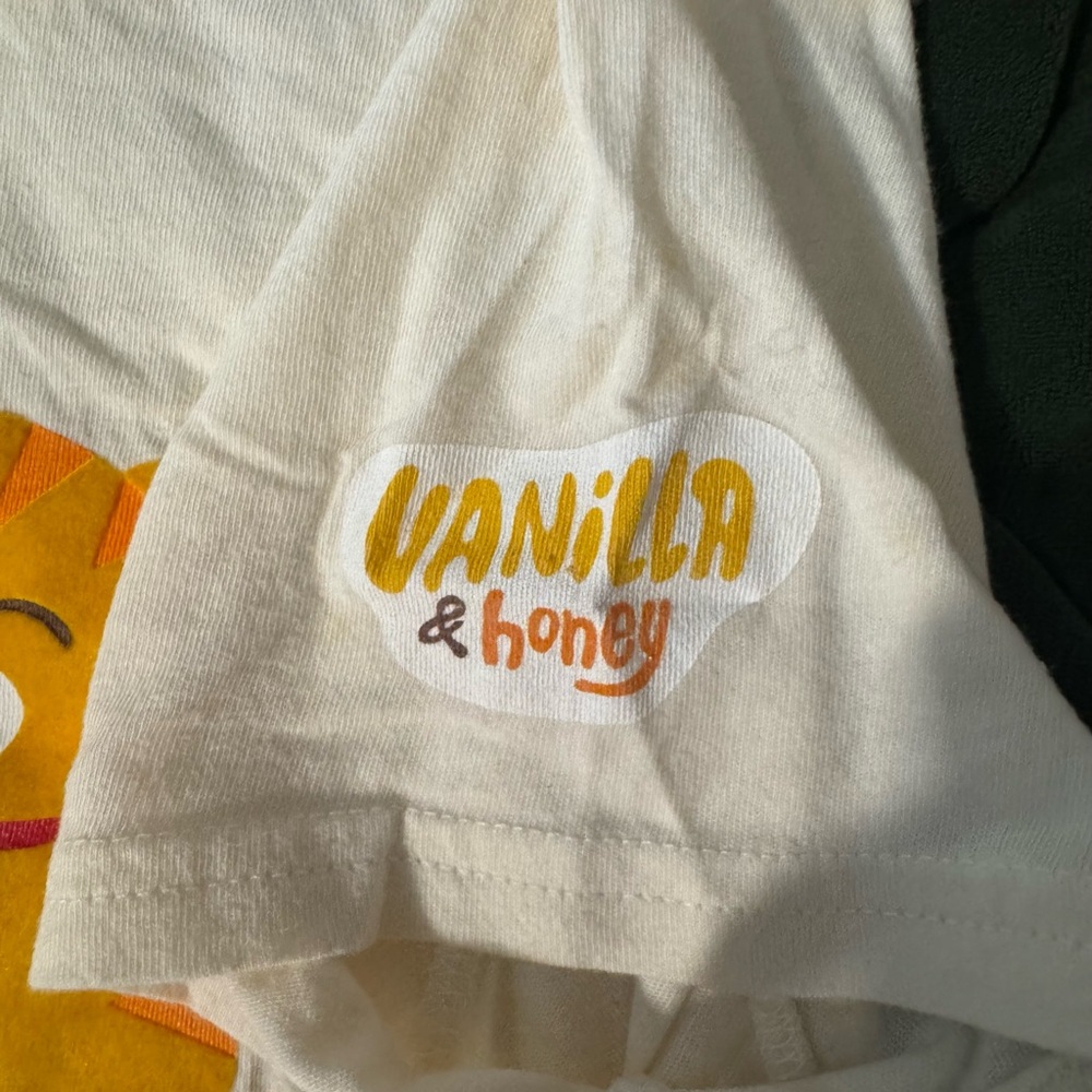 Paul Frank White Tee with Orange Cat and Yellow Character Graphic - Picture 7 of 11